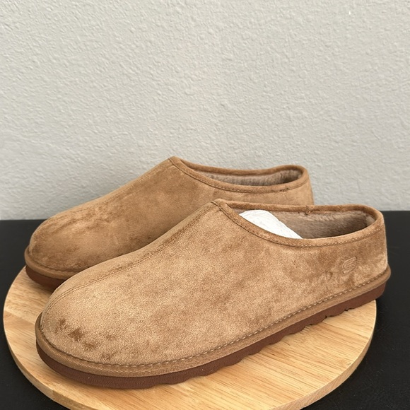 Skechers Men's Relaxed Fit Faux Suede Mule Slippers-Lemato - Picture 2 of 6